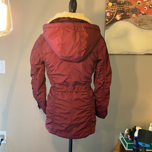 Andrew Marc New York maroon jacket coat  hoodie XS​ - Picture 4 of 5